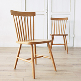 出口北欧全实木温莎椅美式乡村白橡木餐椅欧式时尚简约现代餐椅