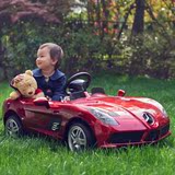 栋马新款奔驰跑车SLR儿童电动车男女童车小孩宝宝四轮玩具车赛车