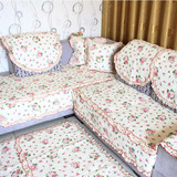 韩式田园四季防滑全棉沙发垫布艺坐垫时尚沙发组合123三人沙发垫