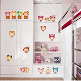可爱创意衣柜门冰箱贴纸客厅卧室温馨可移除墙贴儿童房装饰贴画