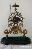骨架钟|仿古机械座钟|上弦台钟|做旧全铜钟表欧式时尚家居 座钟