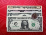 美洲全新UNC保真1元2元5元10元美国美金纸币美钞（仅供收藏）