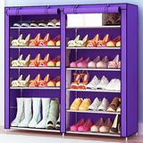 什么样的鞋柜质量好?钢管加固组装多层组合储物收纳鞋架子BFE40
