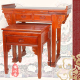 佛教佛龛红花梨色巧头台翘头供台神台贡案神案供桌套桌