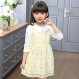 米米果巴拉巴拉2016春秋季韩版新款B类女童裙子儿童一件连衣裙