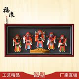 京剧人物脸谱五路财神摆件  特色中国传统礼品送老外 泥塑工艺品