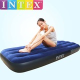 美国INTEX正品 68950 蓝色植毛空气床单人加厚气垫床灯芯绒床垫