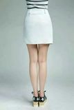 2016春夏季新款韩版女显瘦单排扣包臀百搭a字半身裙短裙高腰裙子