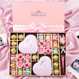 德芙巧克力礼盒装玫瑰花送女朋友闺蜜生日情人节520创意礼物