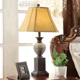 美式欧式台灯奢华复古创意中式树脂艺术书房卧室客厅装饰台灯大号