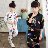 女童秋装韩版2-3-4-5-6-7岁女孩运动两件套装宝宝秋款潮童装春秋