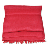 欧珀莱专柜 最新赠品 秋季保暖气质围巾 涤纶+人造棉 枚红色