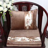 中式古典沙发坐垫新款刺绣坐垫抱枕红木椅垫加厚海绵座垫椅垫定做
