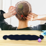 韩国发饰盘发工具新款海绵丸子头神器花苞头珍珠盘发器头饰品美发