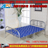 武汉折叠床午休床/1米铁架单人床/1.2米四折叠/1.5米双人钢木床