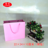 纸袋 小号 化妆品购物袋 小礼物手拎袋 粉色特种纸 印刷订做 LOGO