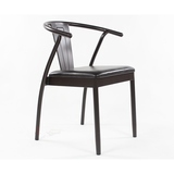 美式loft铁艺餐椅复古做旧实木餐桌椅酒吧咖啡厅椅复古家具铁皮椅