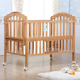 卡比龙榉木婴儿床环保进口实木多功能婴儿床宝宝床bb床 区域包邮