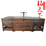 红木古典清式大班台红木书桌 中式仿古家具明清古典鸡翅木办公桌