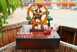 古典荷兰风车音乐盒创意木屋水车发条式装饰品旋转动八音盒创意