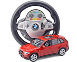 正品双鹰宝马X5遥控车方向盘重力感应变速遥控汽车模型玩具充电