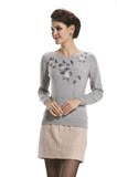 秋冬新款女式精品羊绒衫 定做 原料源自鄂尔多斯特级精品山羊绒