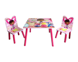 木制儿童学习桌卡通桌椅套装幼儿园写字桌宝宝手工游戏桌吃饭桌