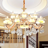 吊灯欧式水晶客厅灯北欧餐厅灯创意现代别墅锌合金卧室个性灯具
