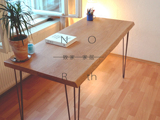 北欧简约电脑桌小户型单人双人电脑桌实木书房卧室简易书桌写字台
