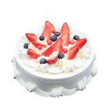 北京生日蛋糕配送 金凤成祥/呈祥天然乳脂草莓鲜奶蛋糕 自取8折