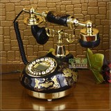 包邮/TQJ正品陶瓷复古电话机/仿古电话机/黑色经典固定电话座机