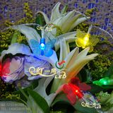 蝴蝶LED电池灯小彩灯串串灯花束配灯饰装饰婚庆道具花园盆景装饰