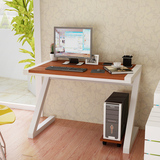 电脑桌家用写字台简约现代台式办公桌白色创意桌学习简易书桌钢木