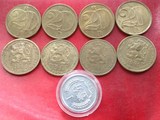 捷克斯洛伐克 1972至1992年20赫勒黄铜币 单枚按年售价