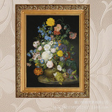 古典花卉室内有框装饰画 高品质室内有框装饰油画 古典花卉008