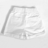 2016童装儿童白色短裤男童女童韩版修身纯棉运动夏装黑色短裤包邮