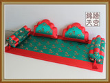 新中式罗汉床垫五件套梅花枕组合沙发垫飘窗垫榻榻米棕垫特价