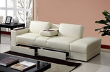 出口日本原单 多功能带抽屉沙发 宜家风格 折叠沙发床 皮艺沙发
