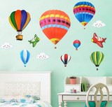 可移除贴纸 幼儿园环境装饰 卡通墙贴儿童房间 卧室 可爱彩色气球