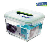 韩国进口GLASSLOCK钢化耐热玻璃手提保鲜盒大容量储物盒泡菜罐子