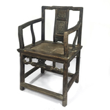 明式老家具 榉木南官帽椅 苏作老家具 软屉藤面椅 老物件扶手椅
