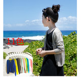 2016春夏装韩国女童空调衫防晒衫薄款毛衣开衫中大童儿童装针织衫