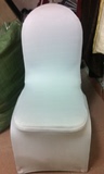 弹力椅套 白色有现货 厂家直销 高档椅套 台布 可来样订做桌椅套