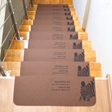 楼梯脚踏垫楼梯装饰地毯吸水防滑垫楼梯地毯踏步垫脚垫地垫别墅毯
