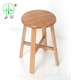 楠竹餐桌凳高圆凳实木圆凳快餐凳竹凳餐椅凳子梳妆凳板凳时尚特价