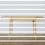 吱音 森叠实用折叠桌小户型餐桌设计师家具中式橡木餐台极美家具