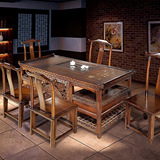 红木 茶桌椅组合家具 中式泡茶桌 实木 仿古家具 功夫茶桌 茶台