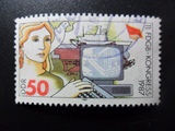 10963东德邮票1987年信销自由工会会议-科技2-2