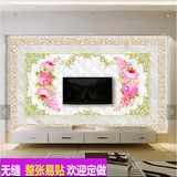 3D立体欧式软包电视背景墙纸客厅4D无缝大型装修壁画卧室个性壁纸