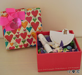 99只紫色千纸鹤+99颗彩色纸幸运星成品礼盒 附爱情支票 留言卡